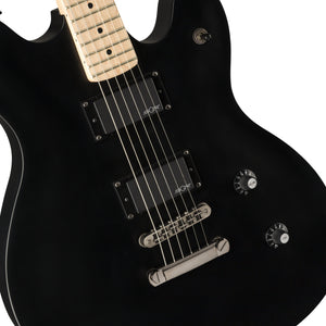 Squier Contemporary Starcaster Electric Guitar, Maple FB, Flat Black