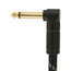 Fender Deluxe Series Angled Instrument Cable, 10ft, Black Tweed
