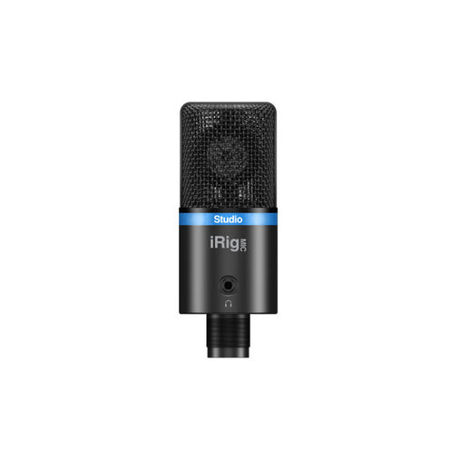 IK Multimedia iRig Mic Studio Digital Condenser Microphone For IOS, Mac, PC & Android, Black