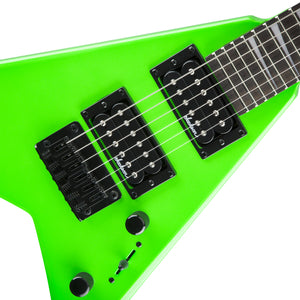 Jackson JS Series RR Minion JS1X Electric Guitar, Amaranth FB, Neon Green