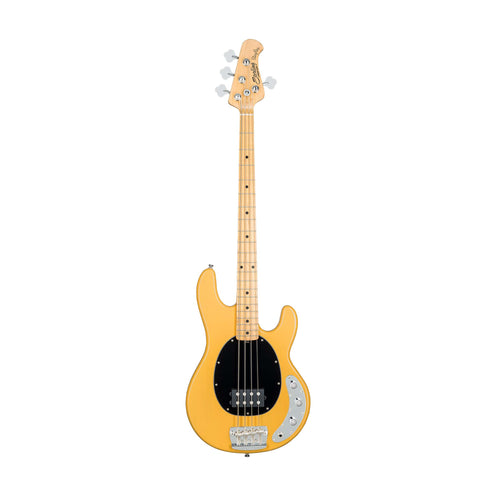 Sterling by Music Man RAY24CA-BSC 4-String Electric Bass Guitar, Maple FB, Butterscotch