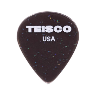 Teisco Glitter Jazz Guitar Pick, 1.38mm, 6-Pick Pack