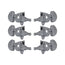 Allparts TK-7935-010 Chrome Grover 502 Series 3X3 Locking Tuners, Set of 6