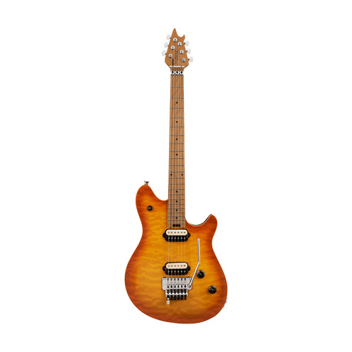 EVH Wolfgang Special QM Electric Guitar, Baked Maple FB, Solar Burst