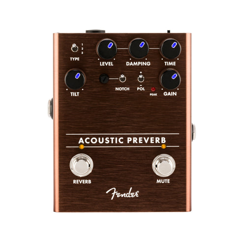Fender Acoustic Preamp / Reverb Guitar Effects Pedal