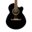 Fender FA-135CE Concert Acoustic Guitar, Walnut FB, Black