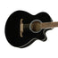 Fender FA-135CE Concert Acoustic Guitar, Walnut FB, Black