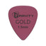 Gravity Colored Gold Traditional Teardrop Guitar Pick, 1.5mm Pink