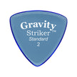 Gravity Striker Standard 2.0mm Guitar Pick, Polished Blue