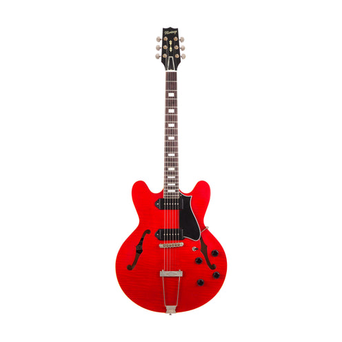 Heritage Custom Shop Core Collection H-530 Electric Guitar with Case, Trans Cherry, Artisan Aged