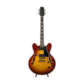 Heritage Custom Shop Core Collection H-535 Blistered Maple Electric Guitar w/Case, Almond Sunburst