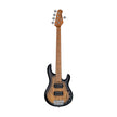 Sterling by Music Man Ray35 HH 5-String Electric Bass Guitar, Natural Spated Maple Burst Satin