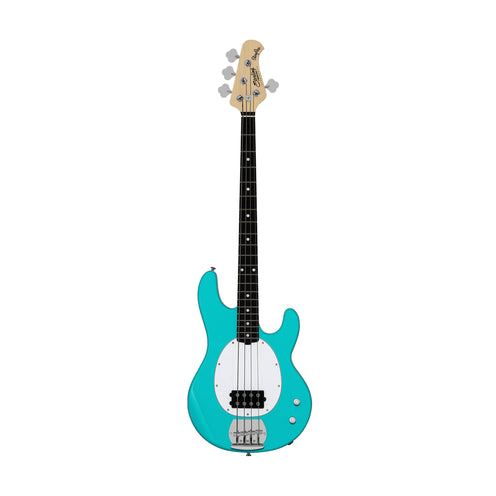 Sterling By Music Man StingRay RAY2 Electric Bass Guitar, Amaranth FB, Electric Blue